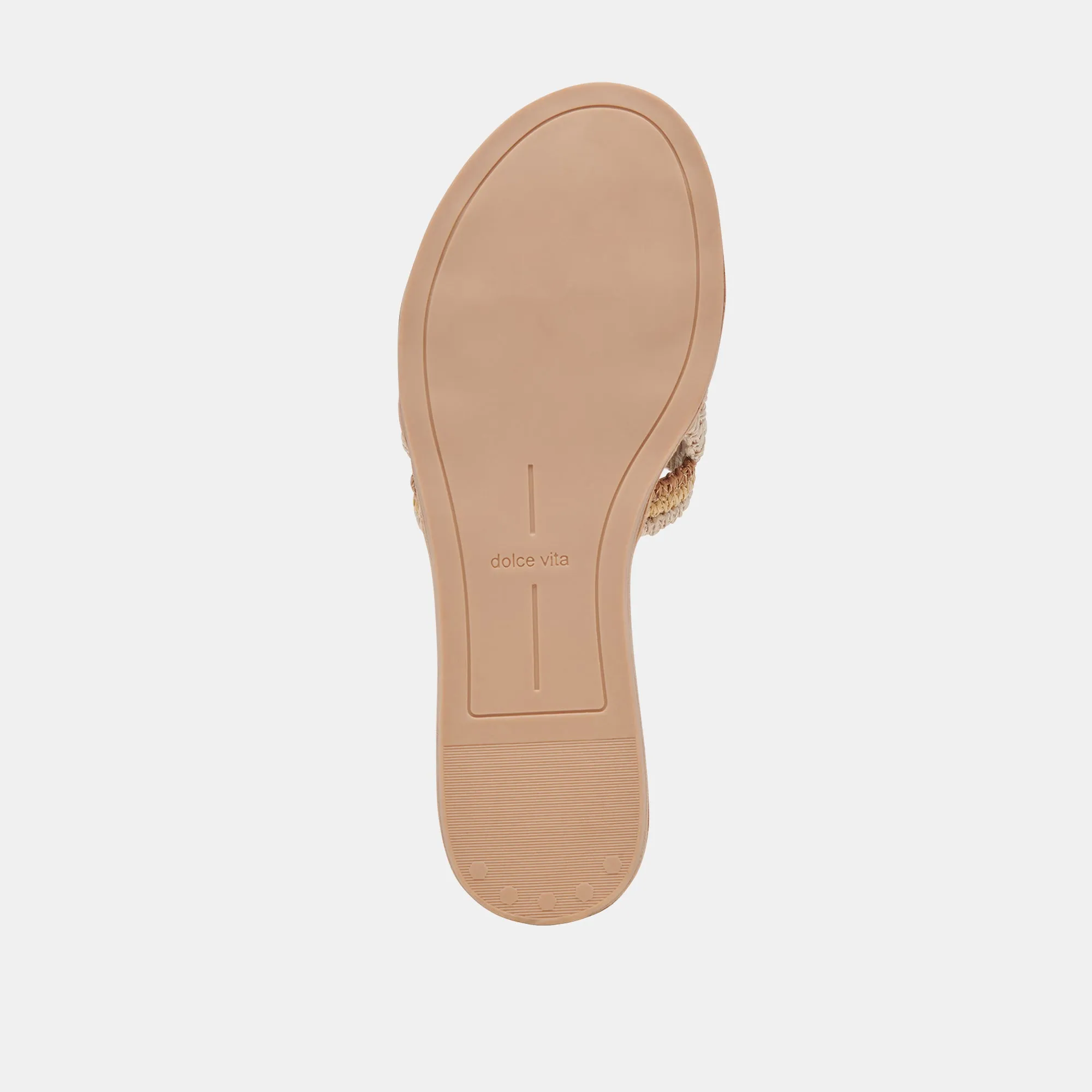 DANY SANDALEN NATUR MULTI RAFFIA