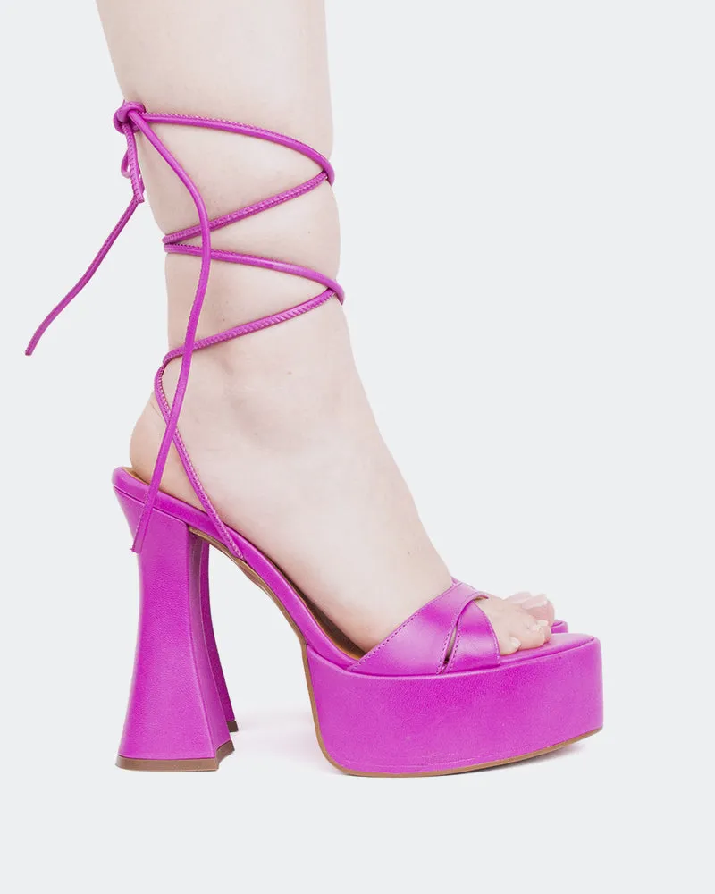 Wüstenviolettes Leder