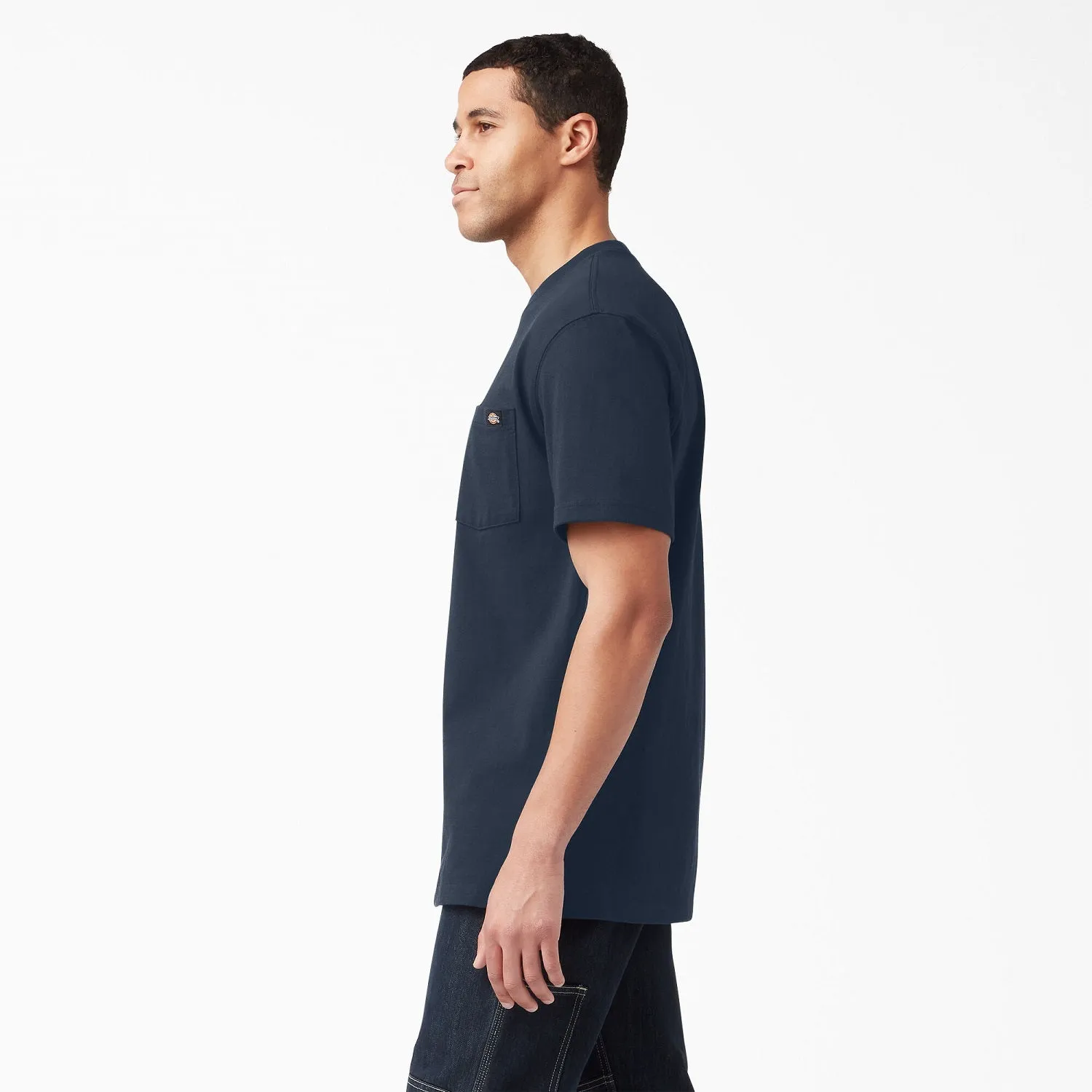 Dickies Herren Schweres Kurzarm-T-Shirt mit Tasche_Dunkelblau Dickies Kleidung