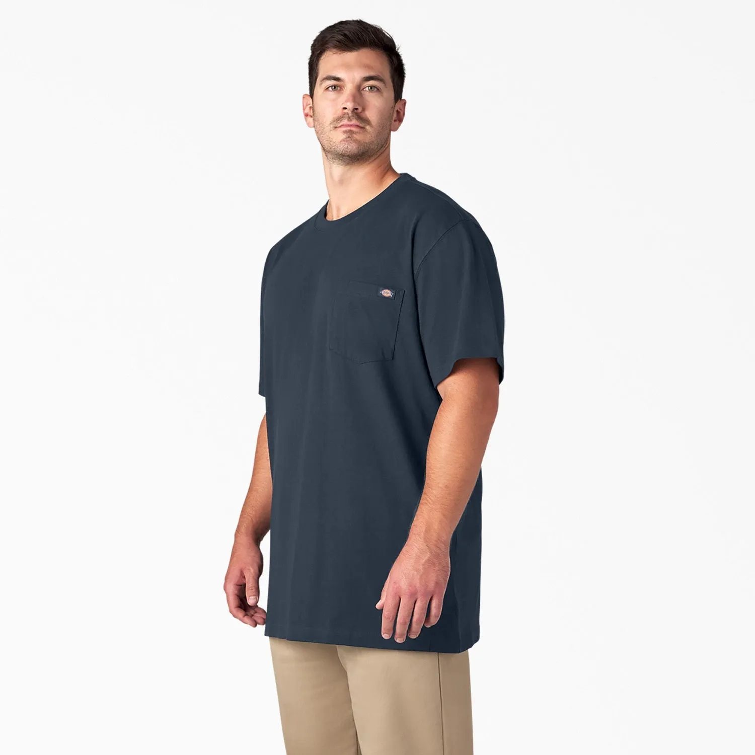 Dickies Herren Schweres Kurzarm-T-Shirt mit Tasche_Dunkelblau Dickies Kleidung