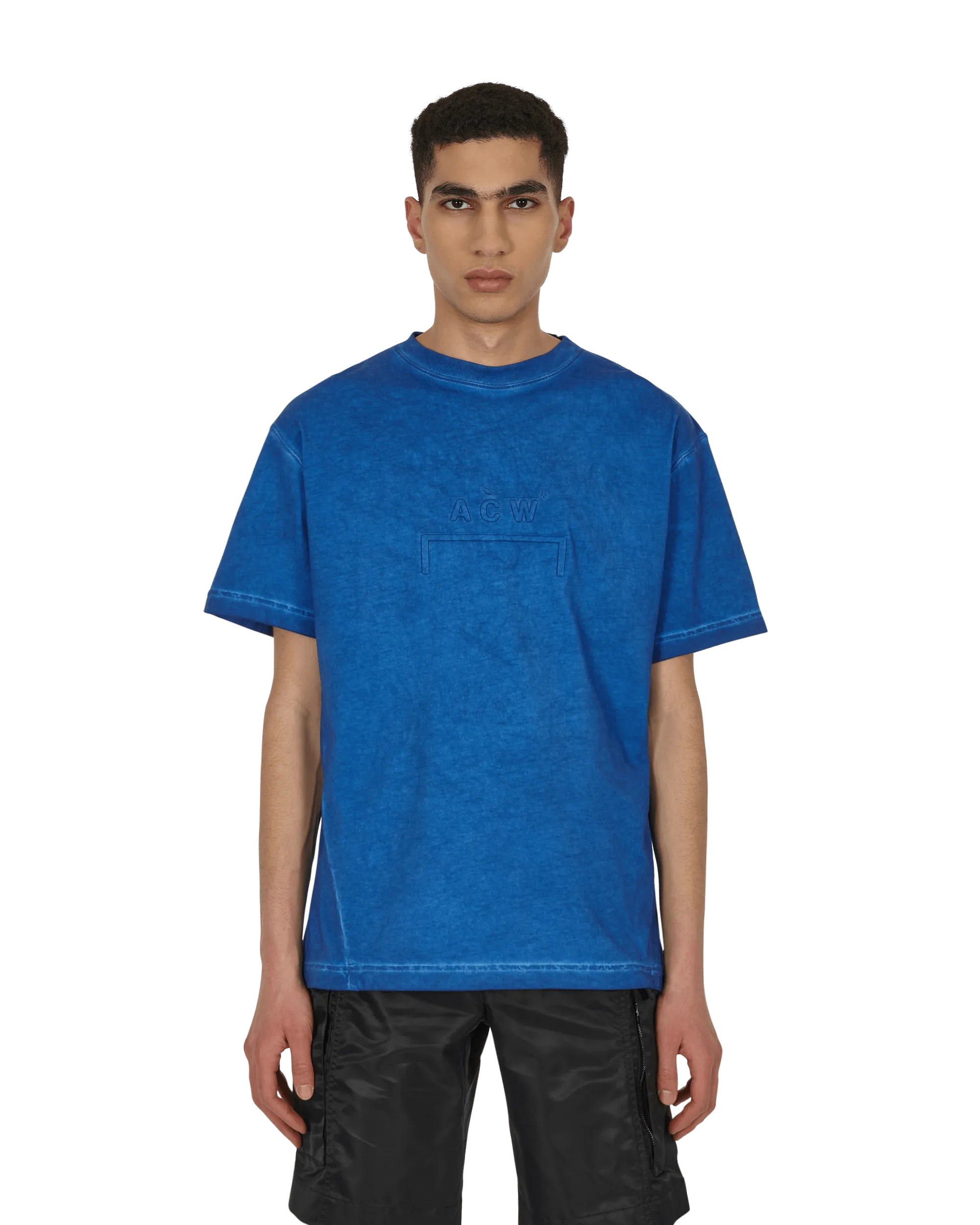 Auflösungsfarbstoff T-Shirt Blau