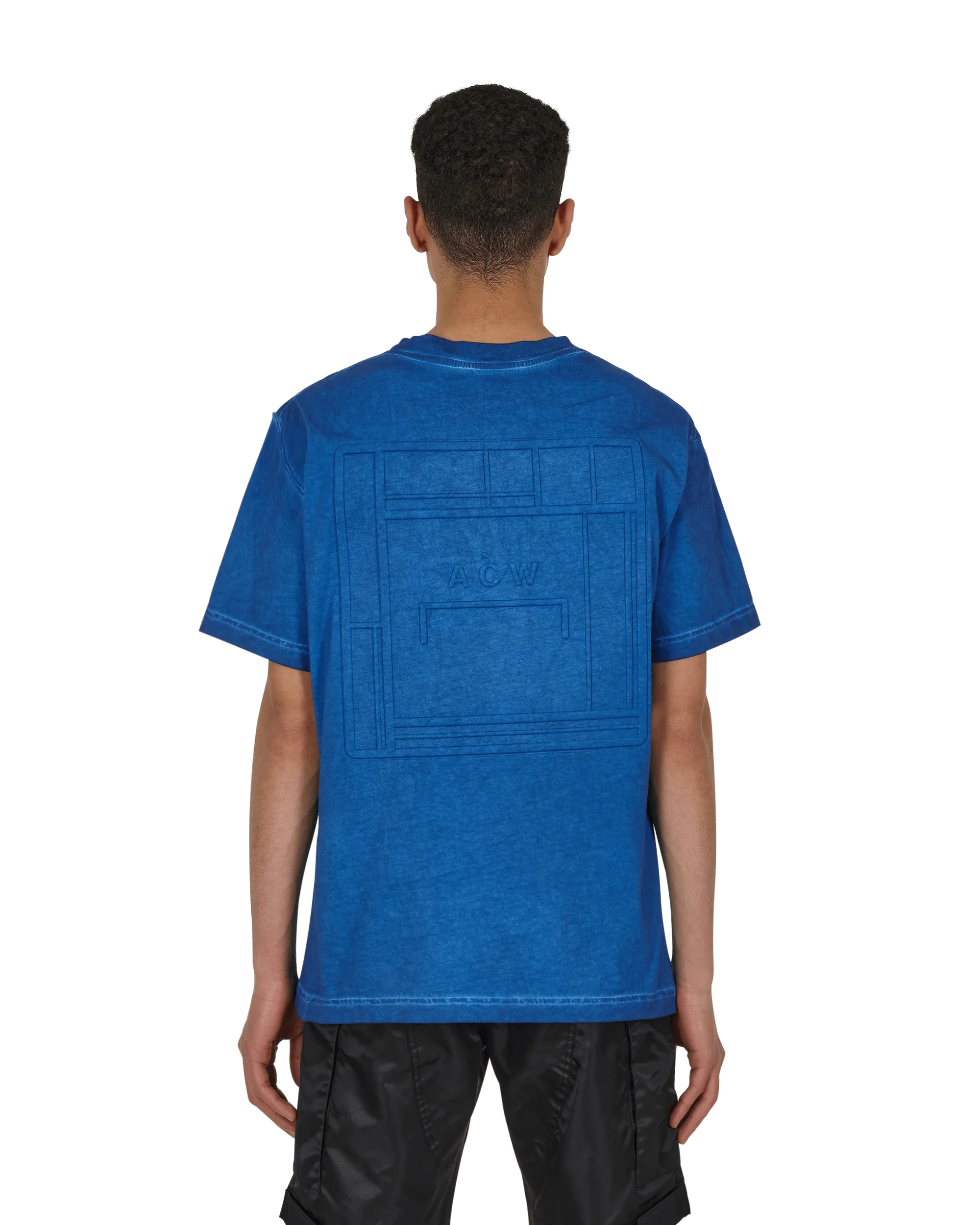 Auflösungsfarbstoff T-Shirt Blau