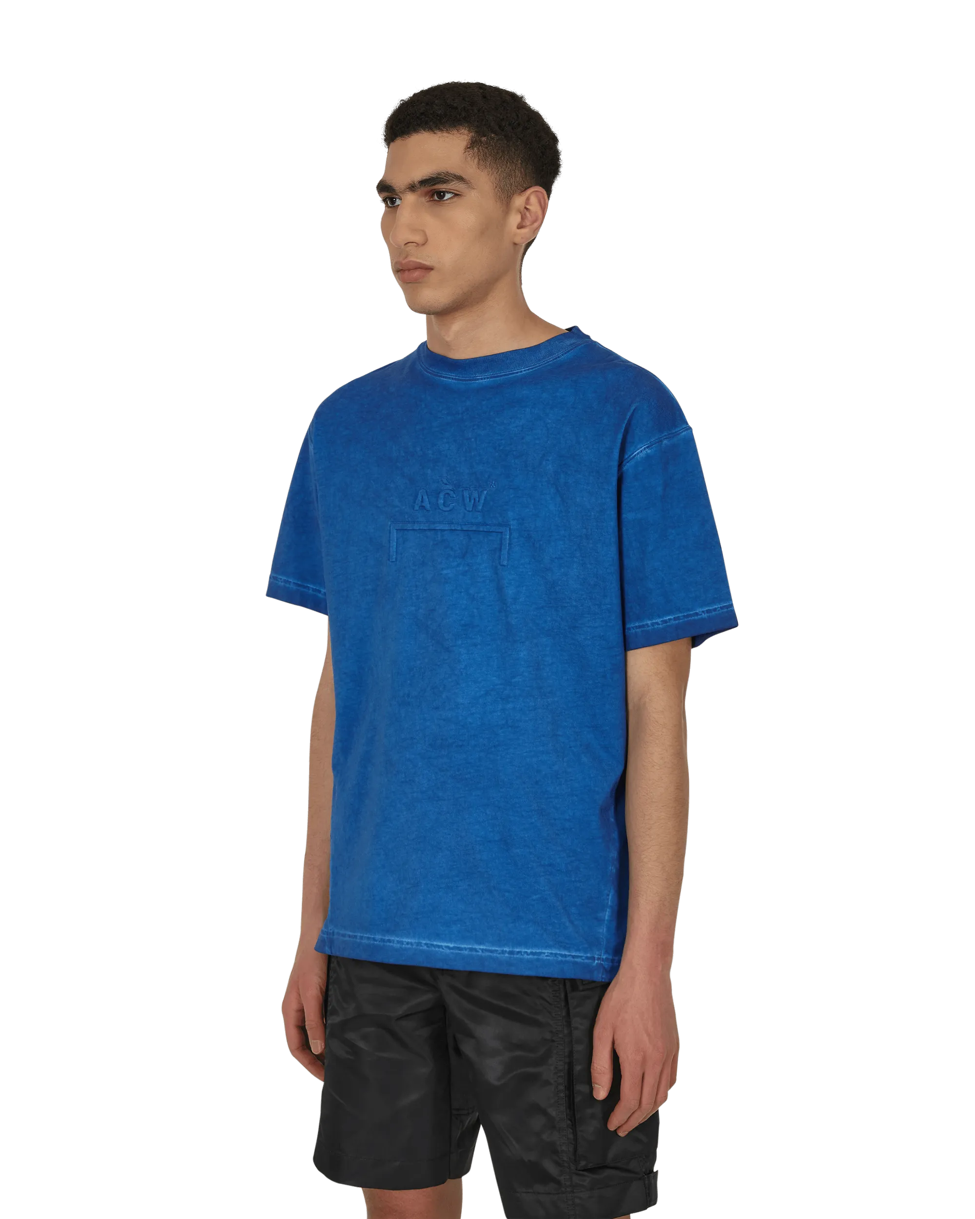Auflösungsfarbstoff T-Shirt Blau