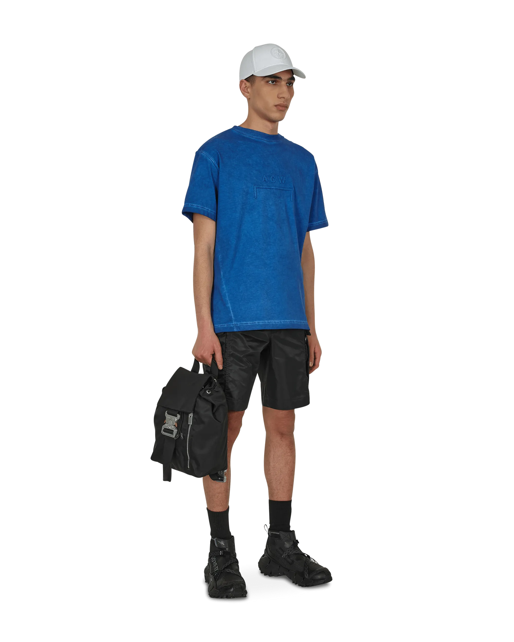 Auflösungsfarbstoff T-Shirt Blau
