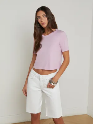 Donna Baumwoll Cropped T-Shirt