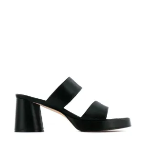 DORO LEDER MULE ABSATZ SANDALEN