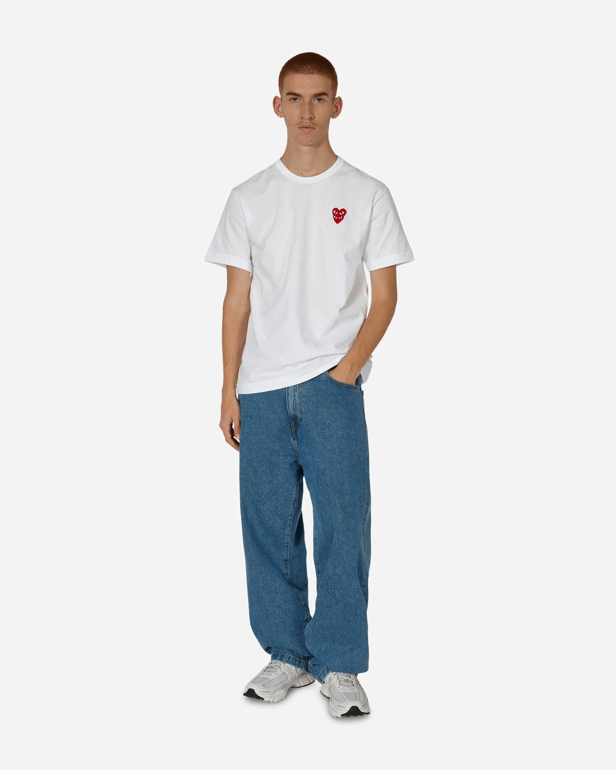 Doppelherz T-Shirt Weiß