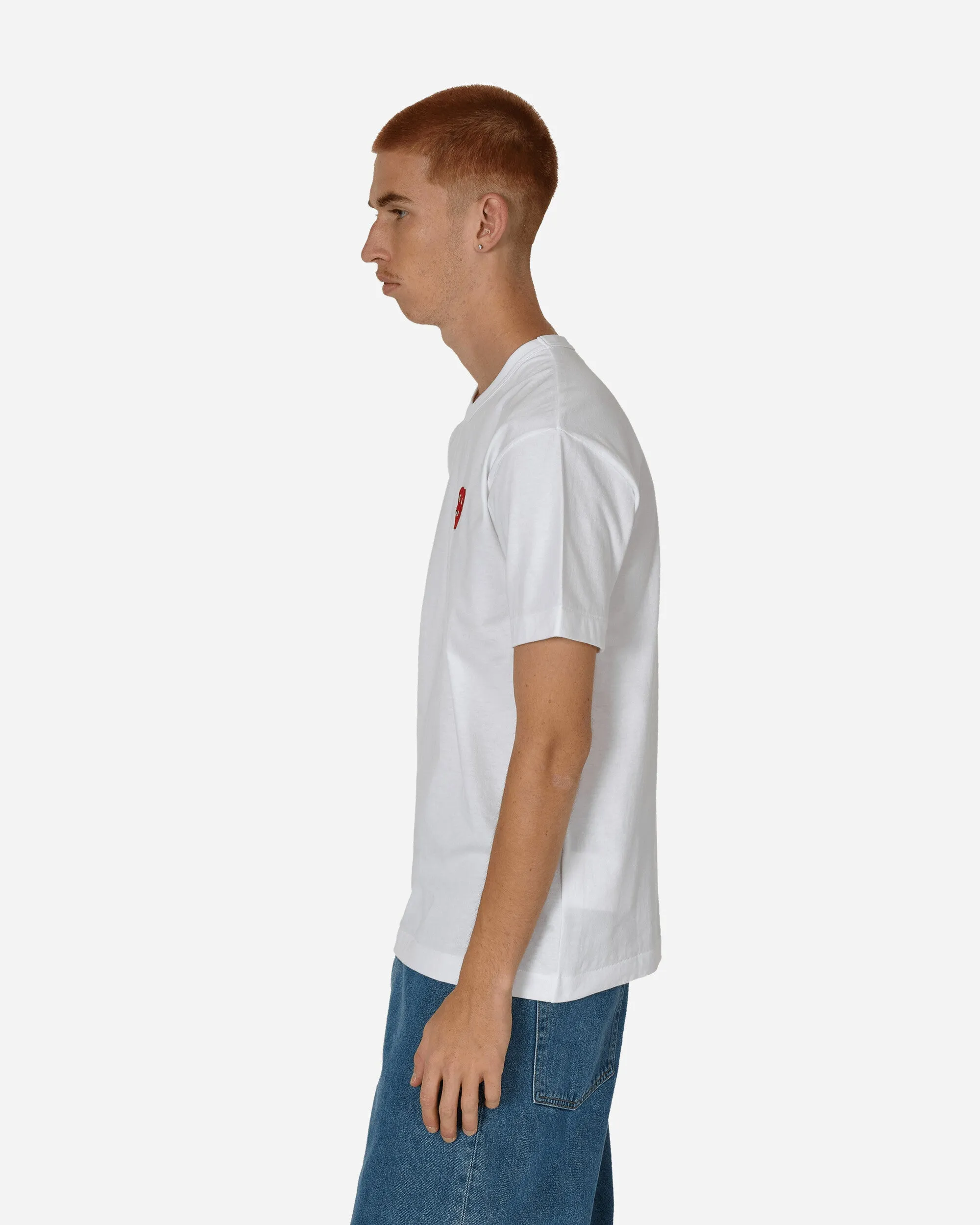 Doppelherz T-Shirt Weiß