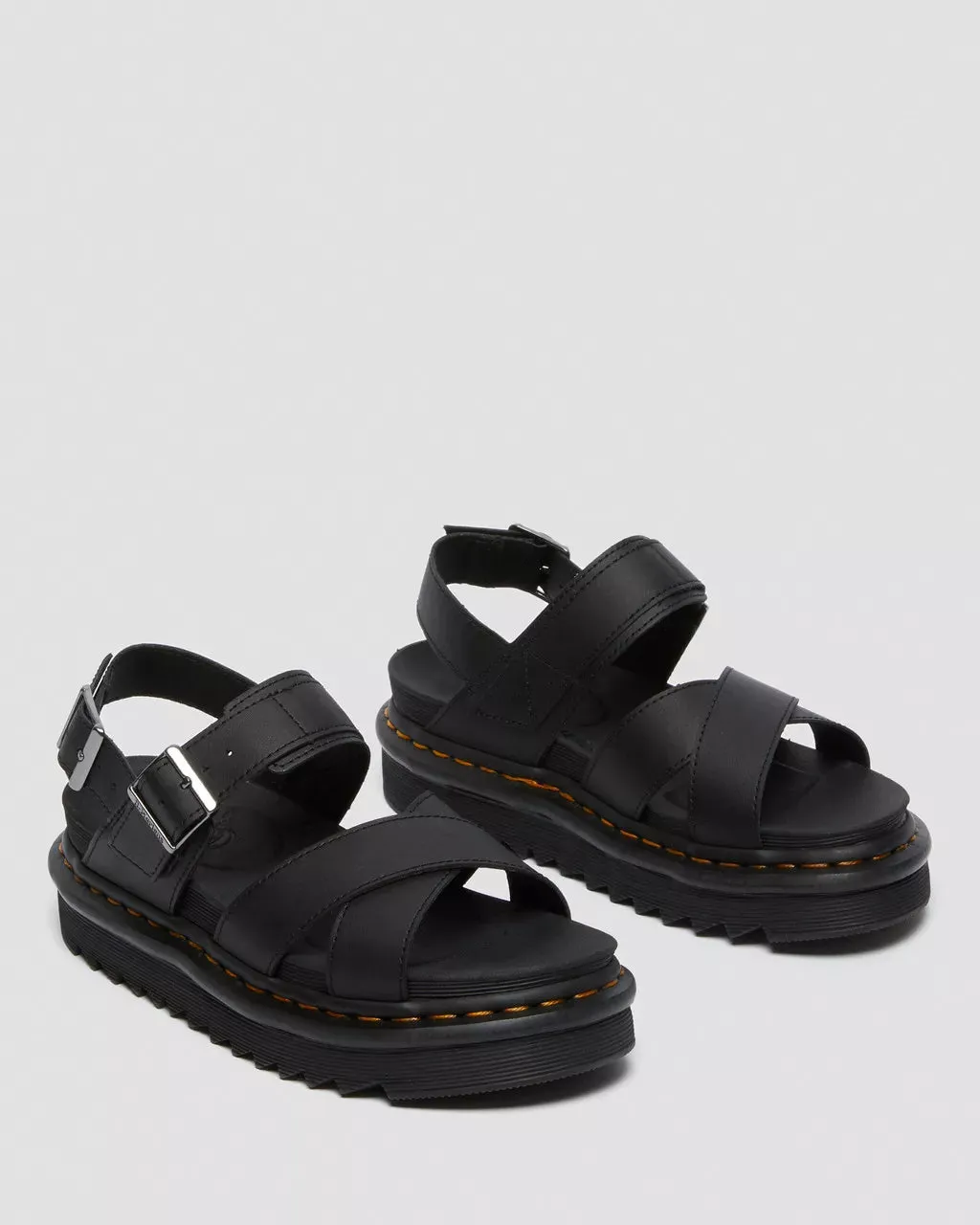 Dr. Martens Schuhe Voss II Ledersandalen in Schwarz