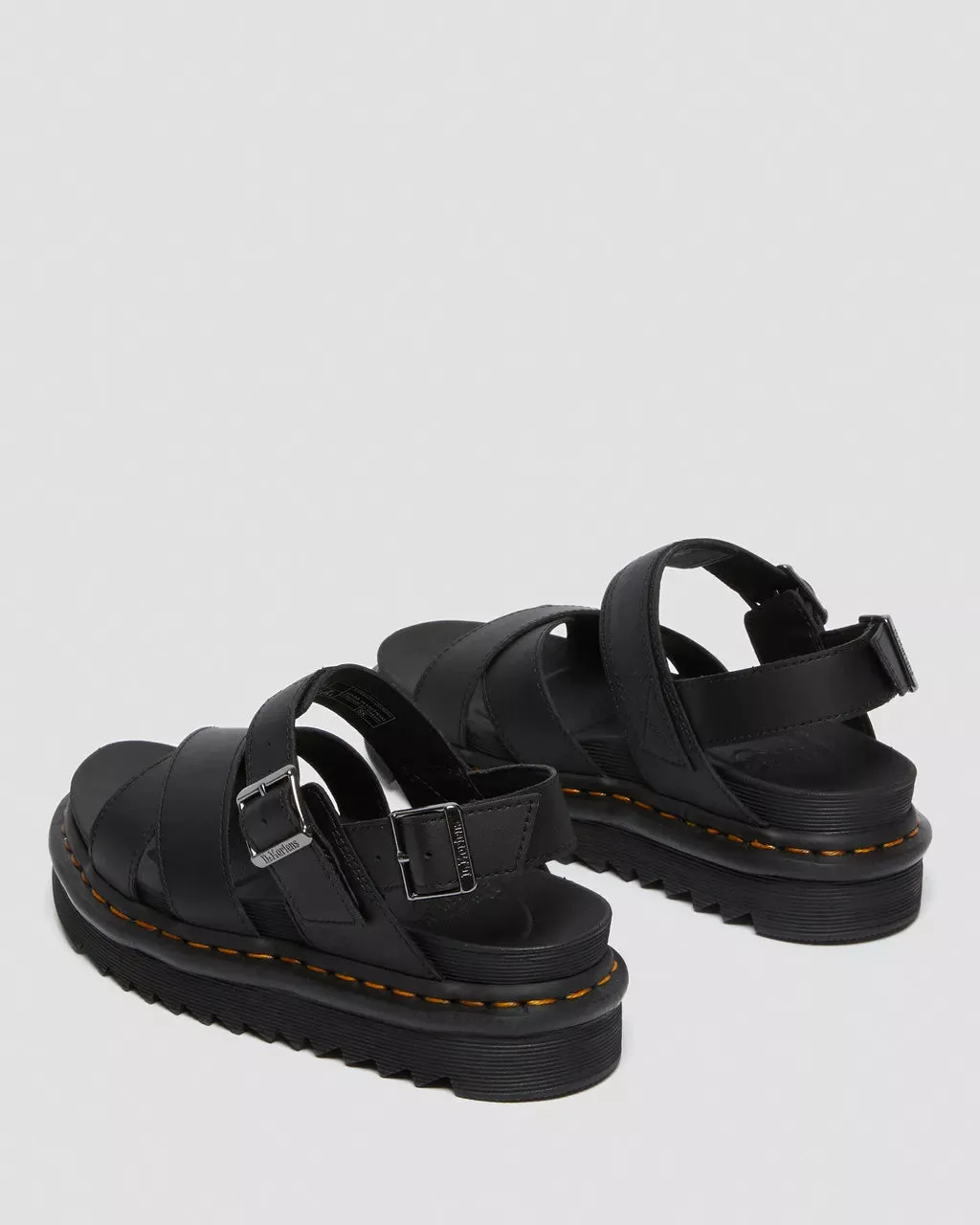 Dr. Martens Schuhe Voss II Ledersandalen in Schwarz