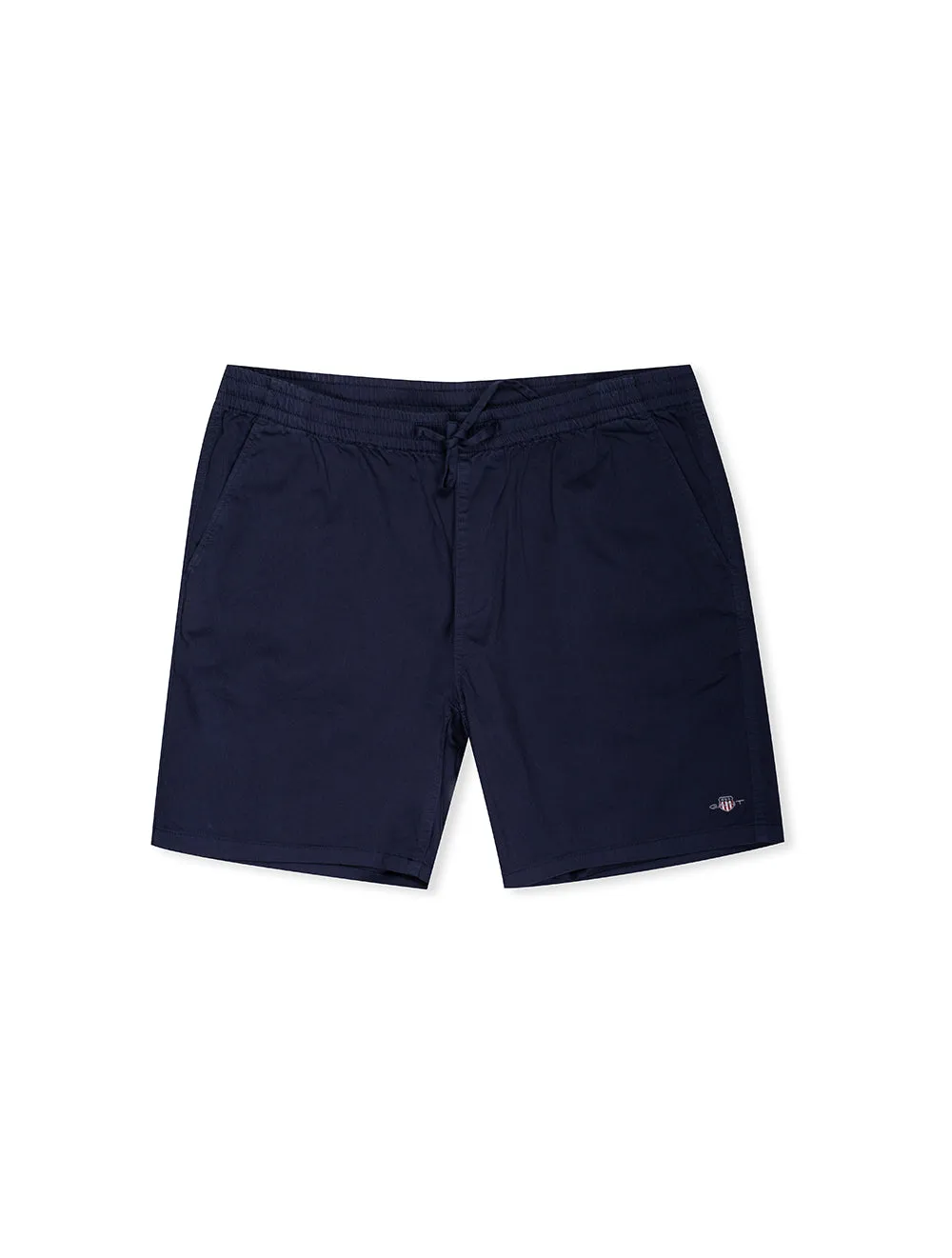 Marine Kurze Hose mit Logo und Kordelzug