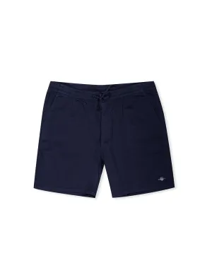 Marine Kurze Hose mit Logo und Kordelzug