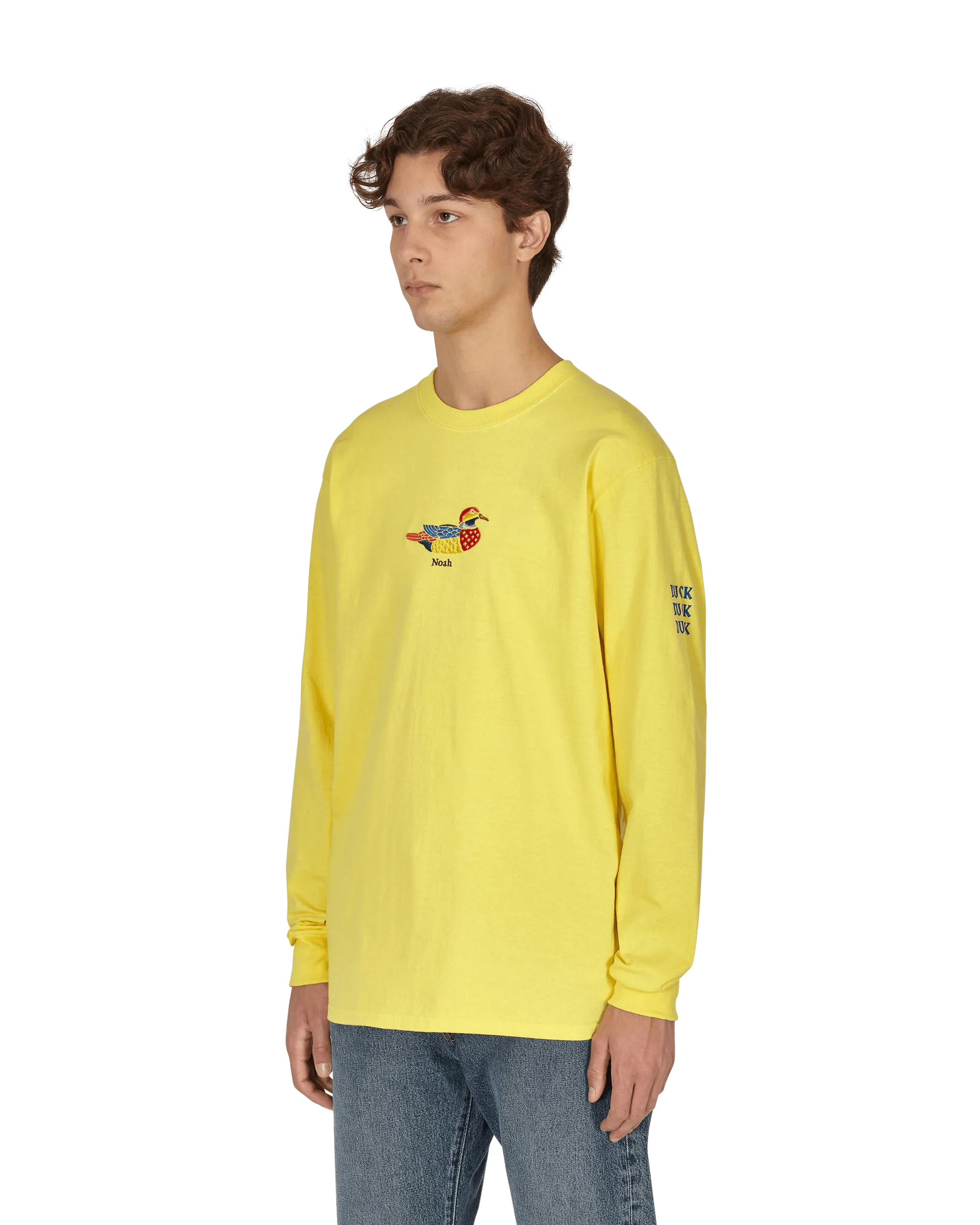 Enten-Langarm-T-Shirt Gelb