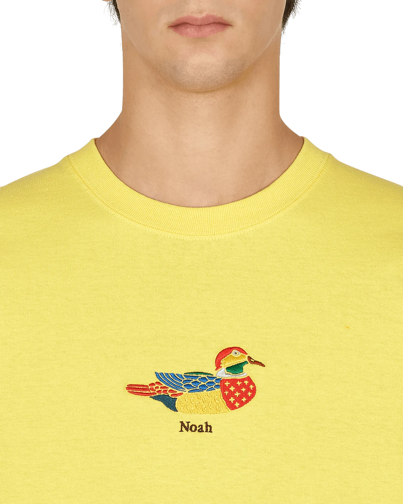 Enten-Langarm-T-Shirt Gelb