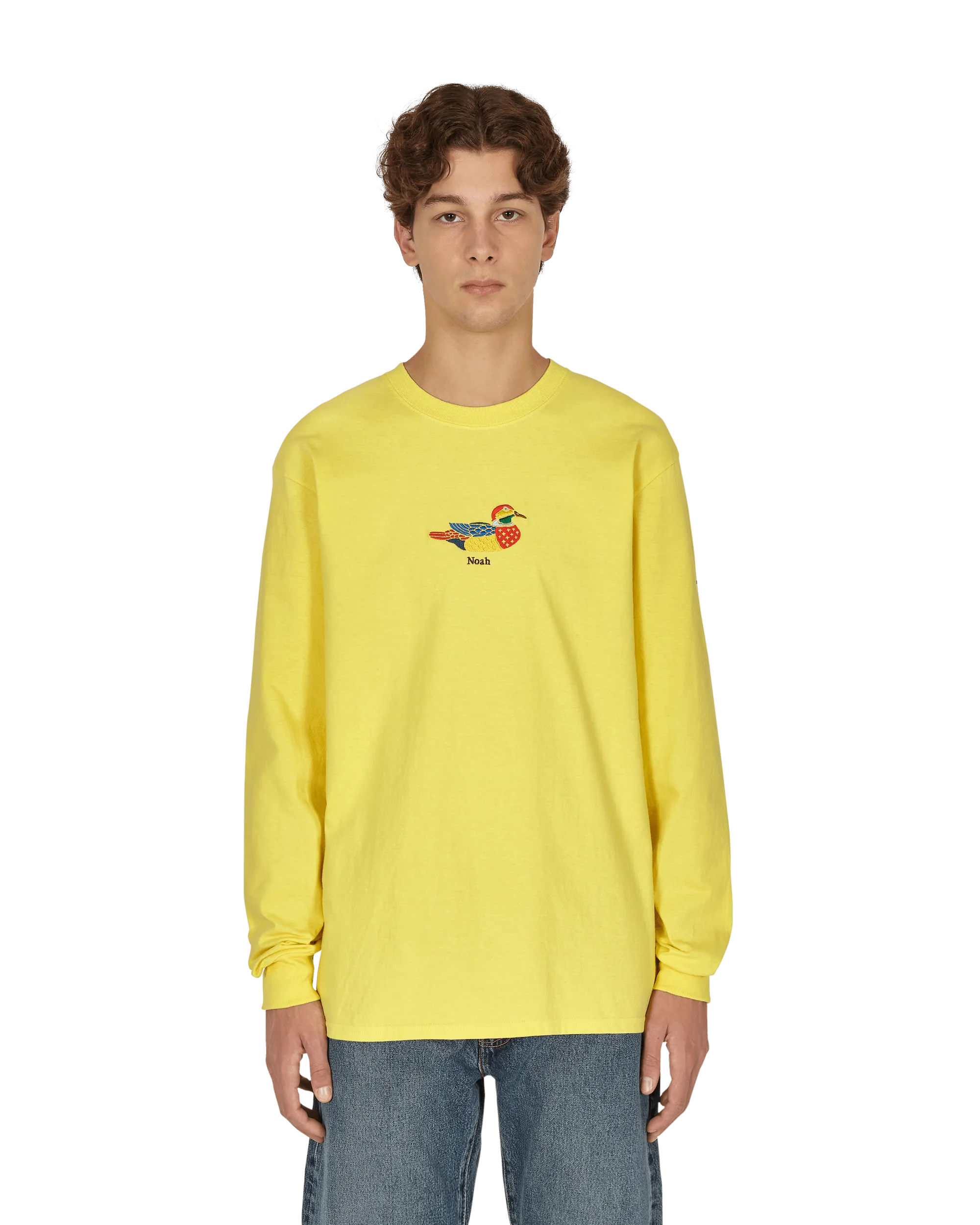 Enten-Langarm-T-Shirt Gelb