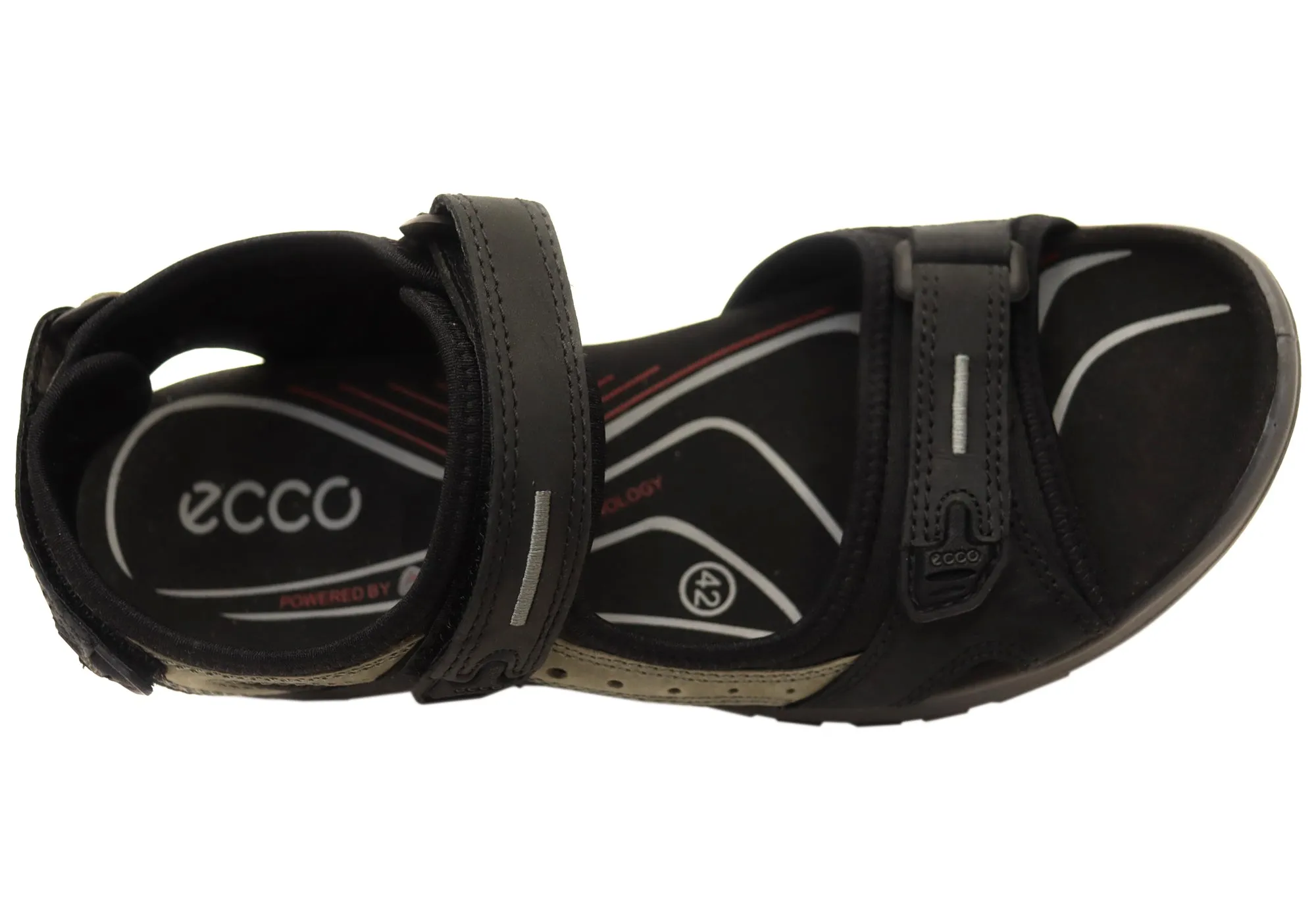 ECCO Damen Offroad Bequeme Leder Sandalen mit verstellbaren Riemen ECCO Schuhe