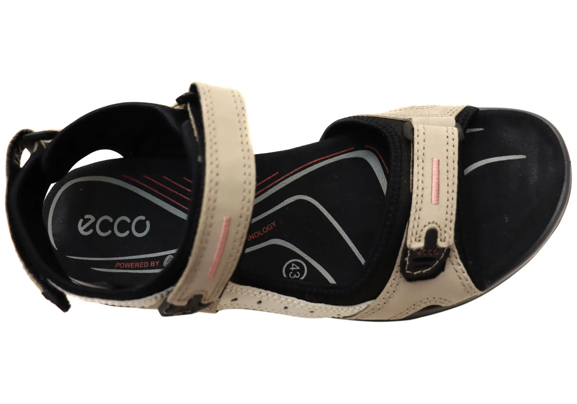 ECCO Damen Offroad Bequeme Leder Sandalen mit verstellbaren Riemen ECCO Schuhe