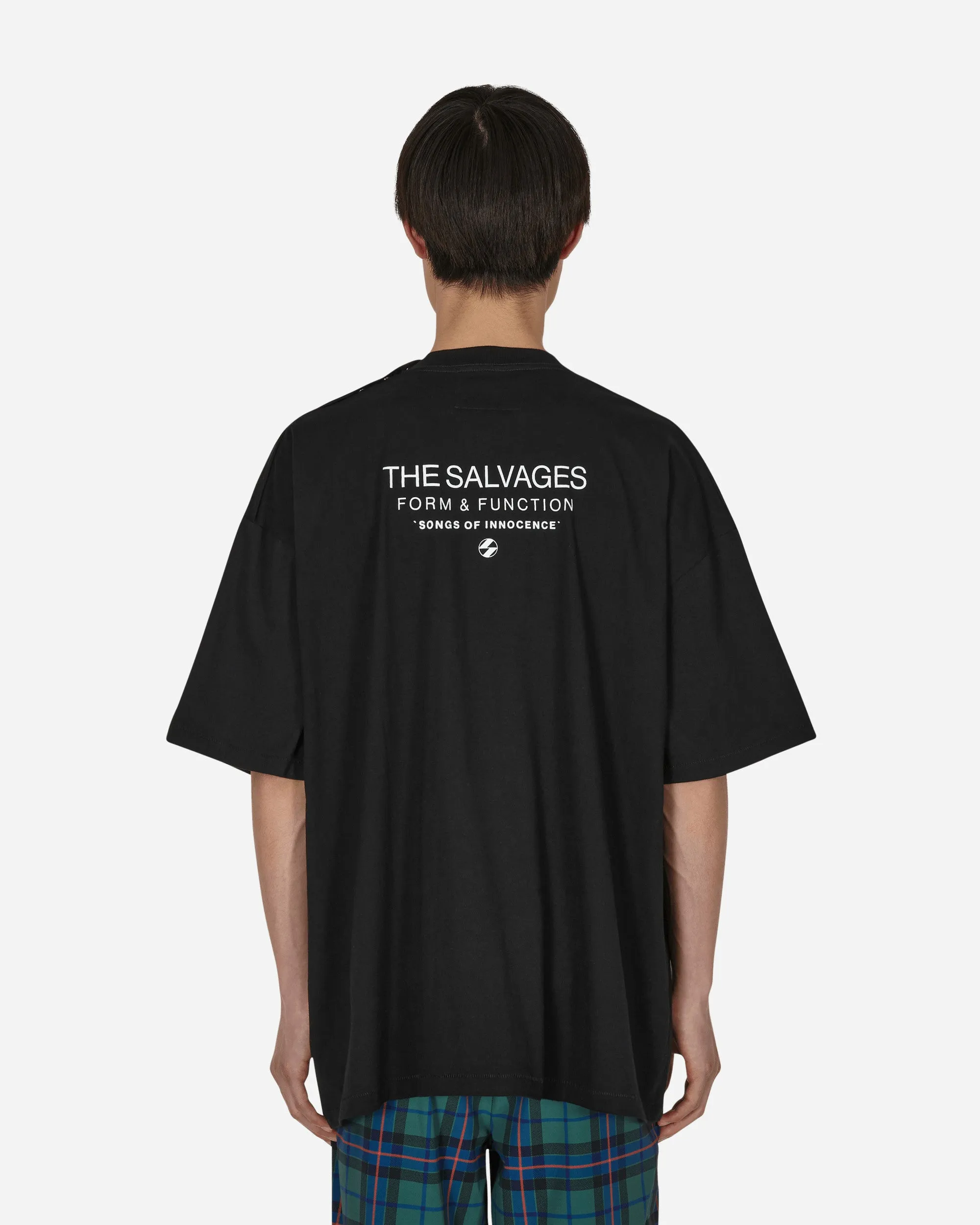Emblem Snap T-Shirt Schwarz