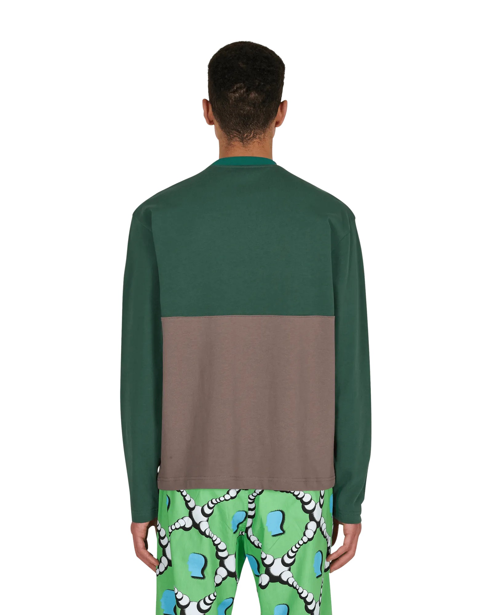 Besticktes Fußball-Langarmshirt Grün