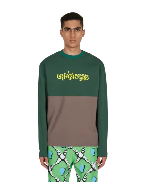 Besticktes Fußball-Langarmshirt Grün