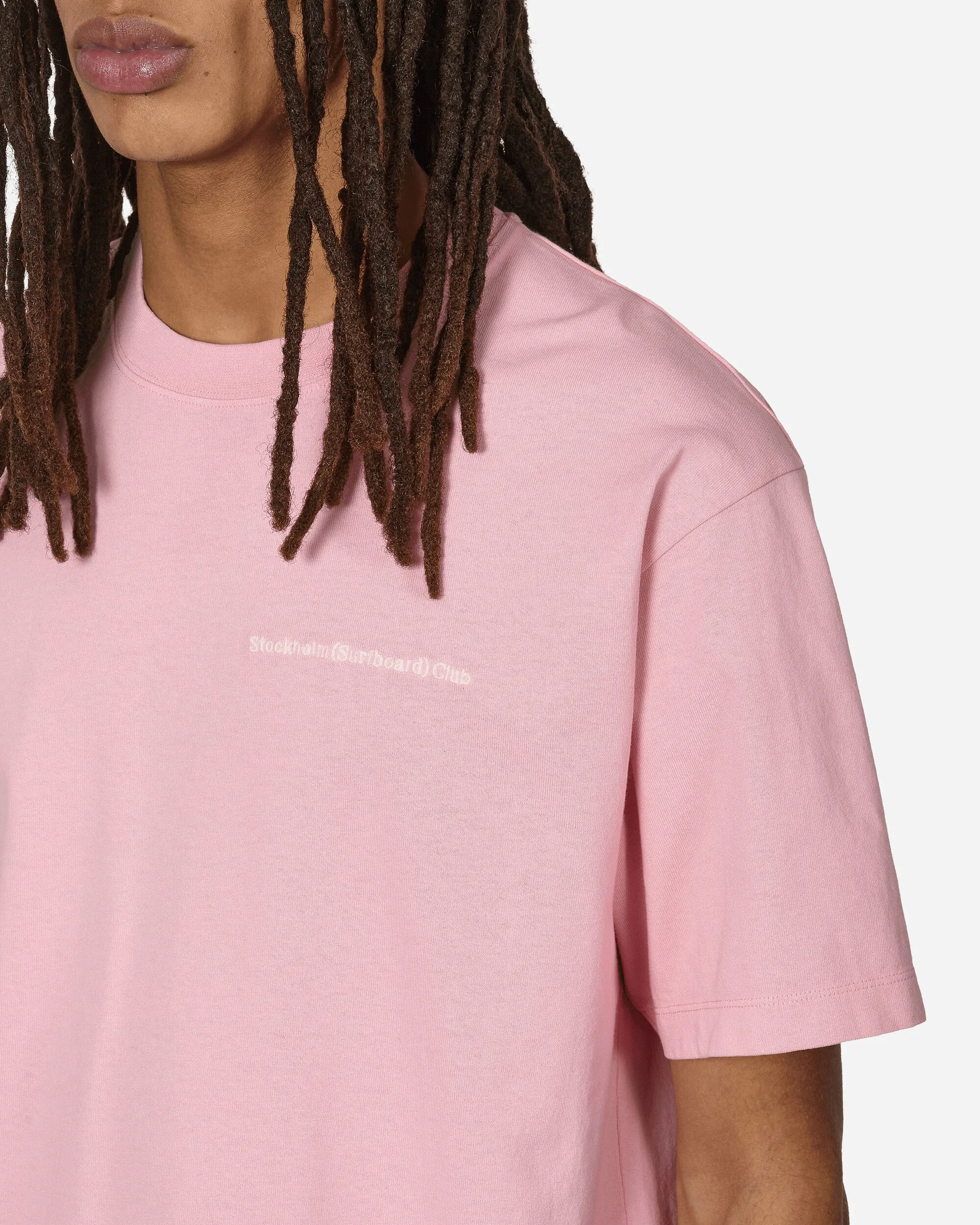 Besticktes Logo T-Shirt Pink