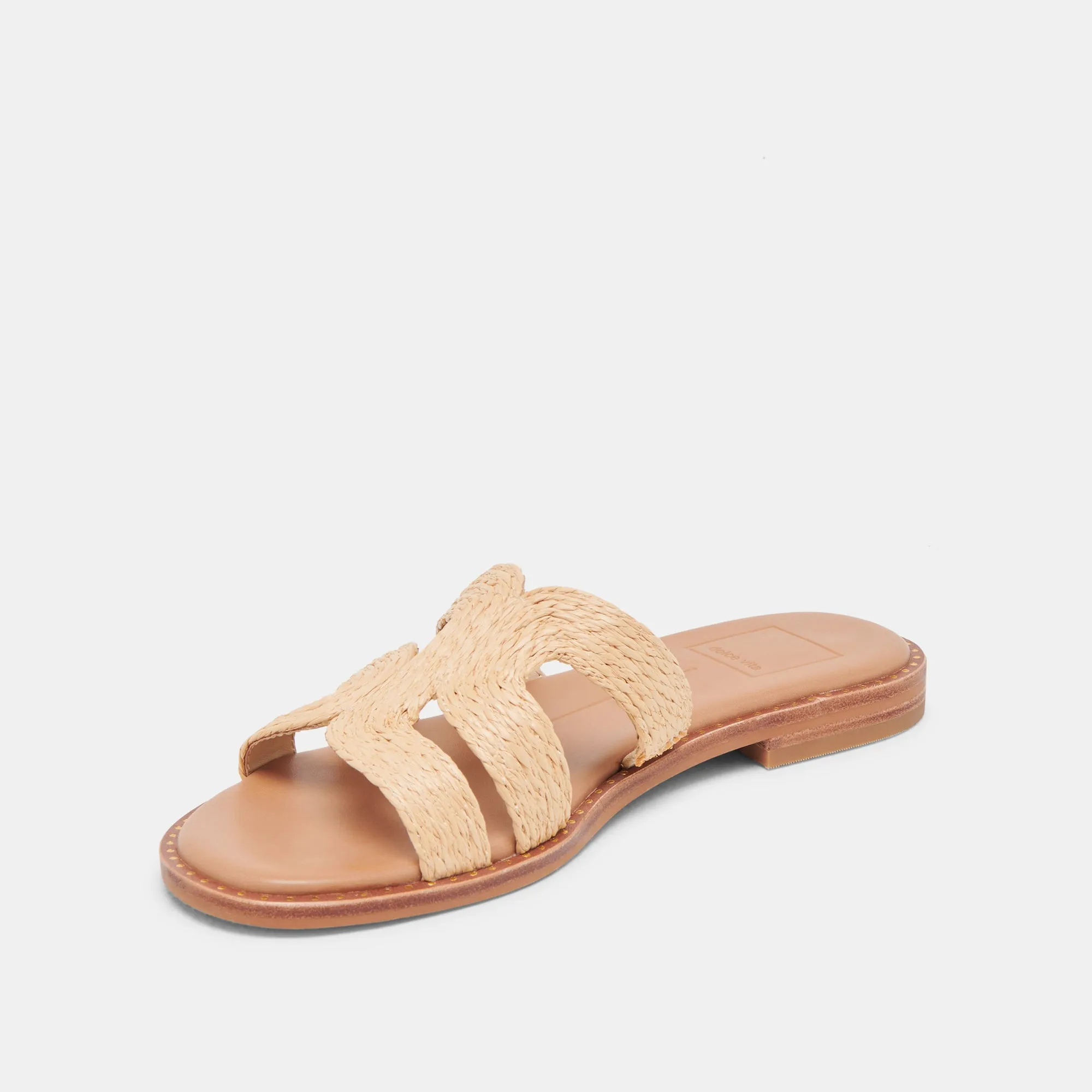 EMON WEITE SANDALEN LT NATUR RAFFIA
