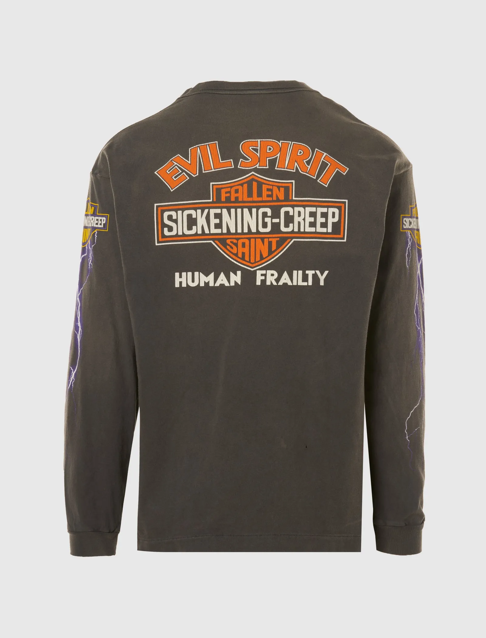 BÖSER GEIST LANGSCHNITT T-SHIRT MIT LANGEN ÄRMELN