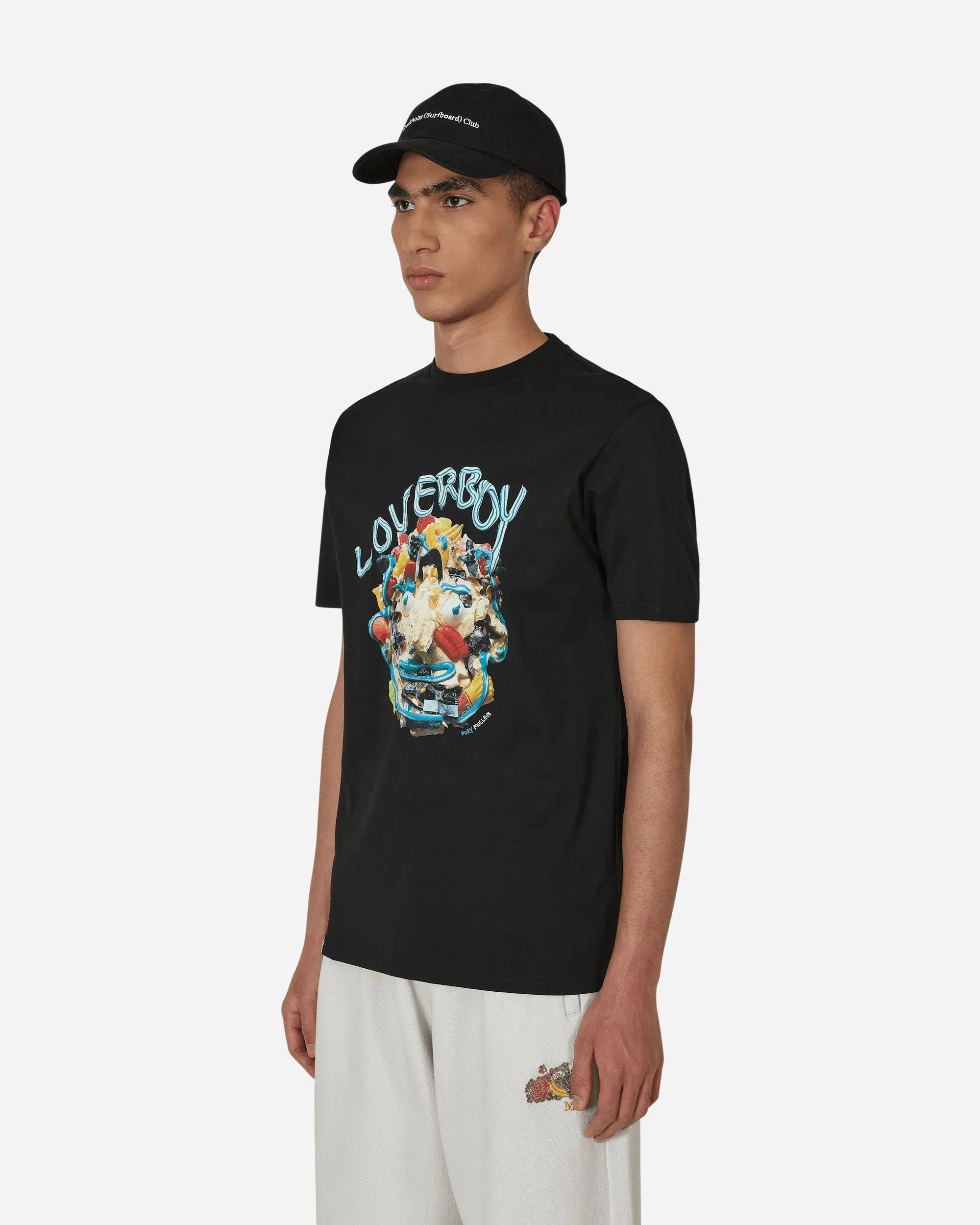 Gesichts-T-Shirt Schwarz