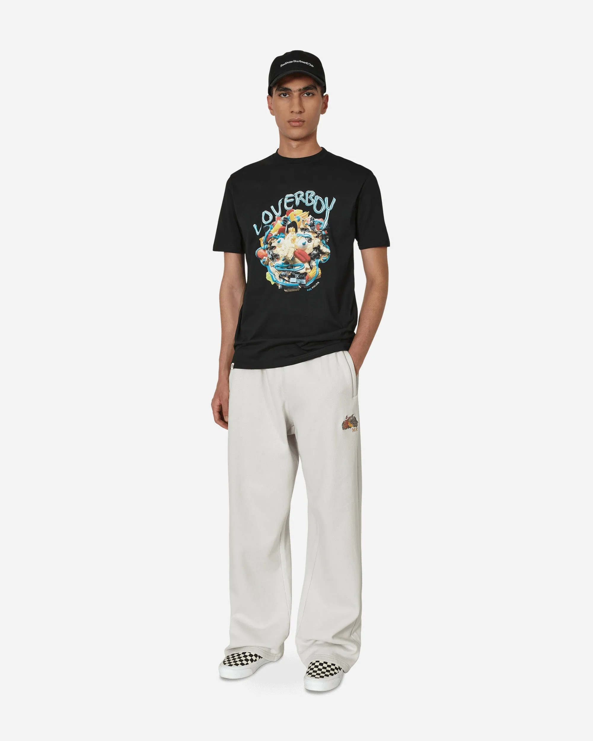 Gesichts-T-Shirt Schwarz