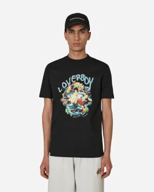 Gesichts-T-Shirt Schwarz