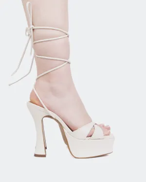 Feenhaftes Off-White Leder