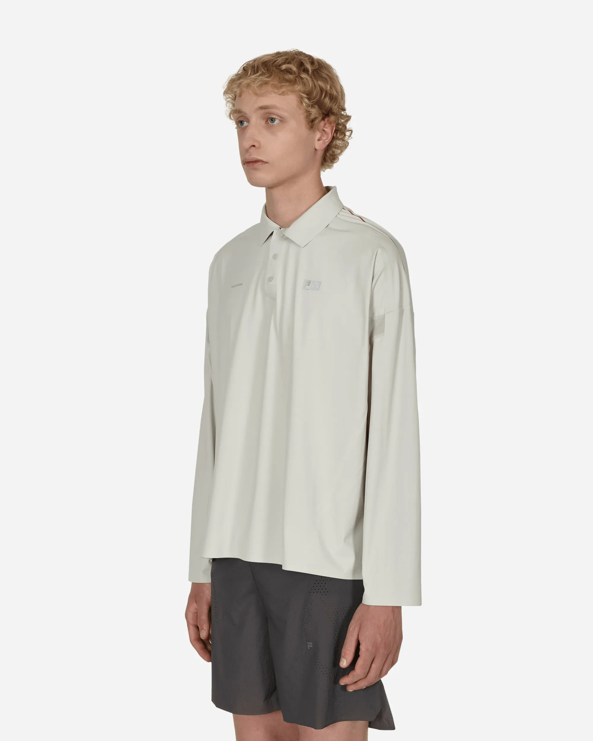 FILA Redefiniertes Langarm-Polohemd Grau