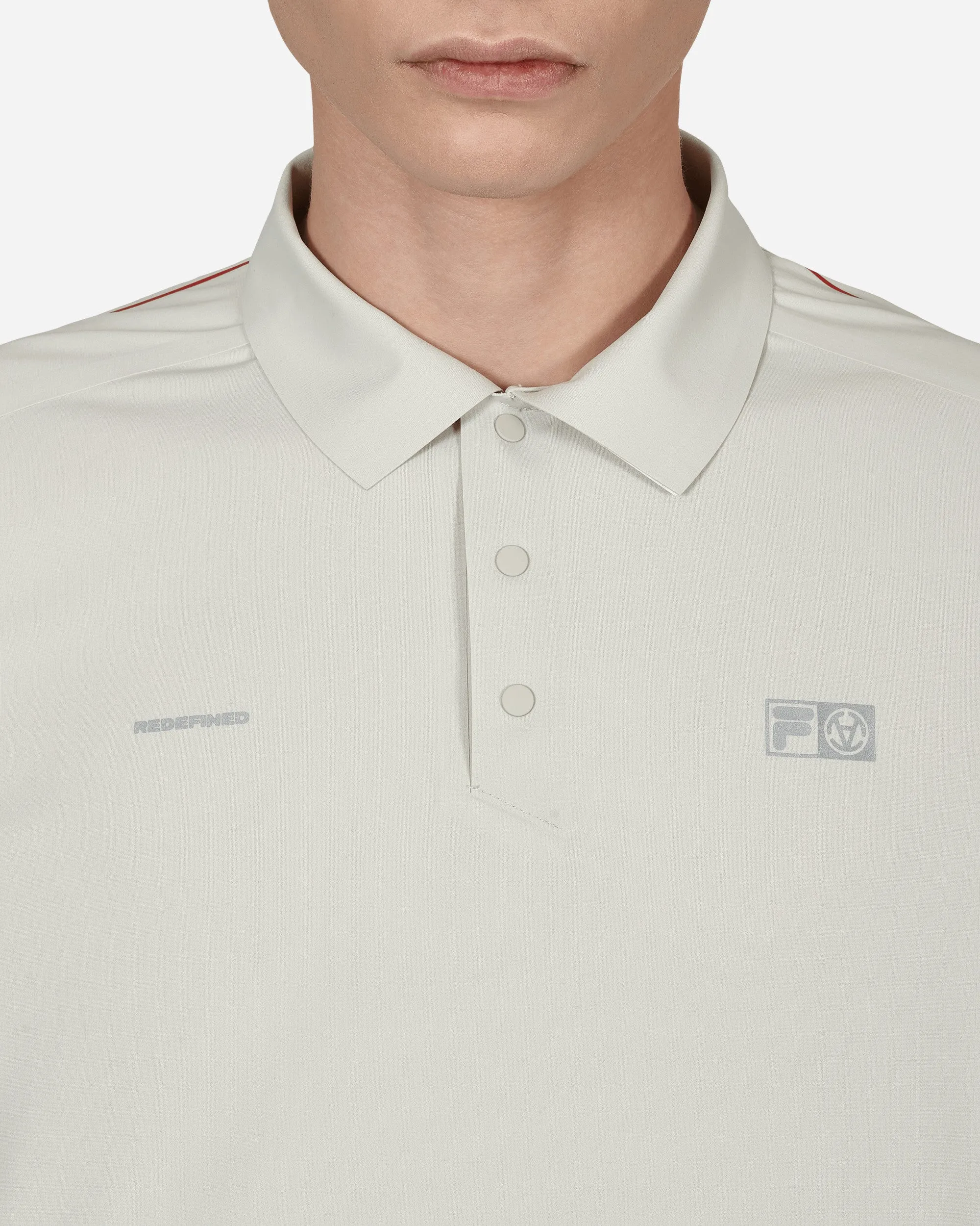 FILA Redefiniertes Langarm-Polohemd Grau