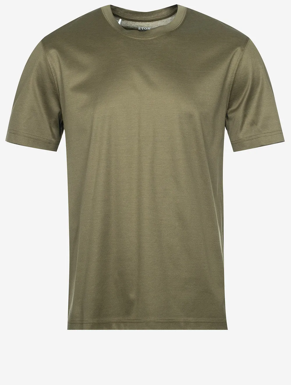 Filo Di Scozia Rundhals-T-Shirt Dunkelgrün