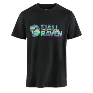Fjallraven Multicolor Logo T-Shirt Schwarz