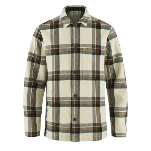 Fjallraven Singi Flannel Hemd in Kreideweiß / Dunkelblau