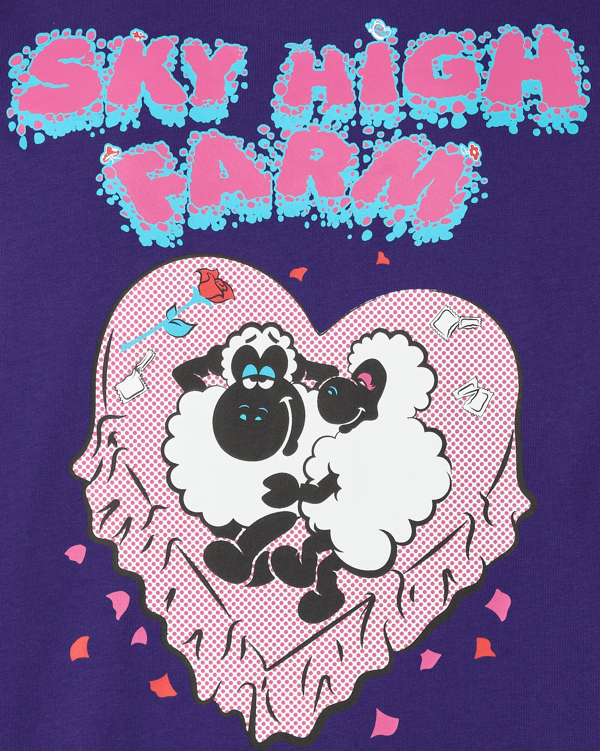 Flatbush Bedrucktes T-Shirt Lila