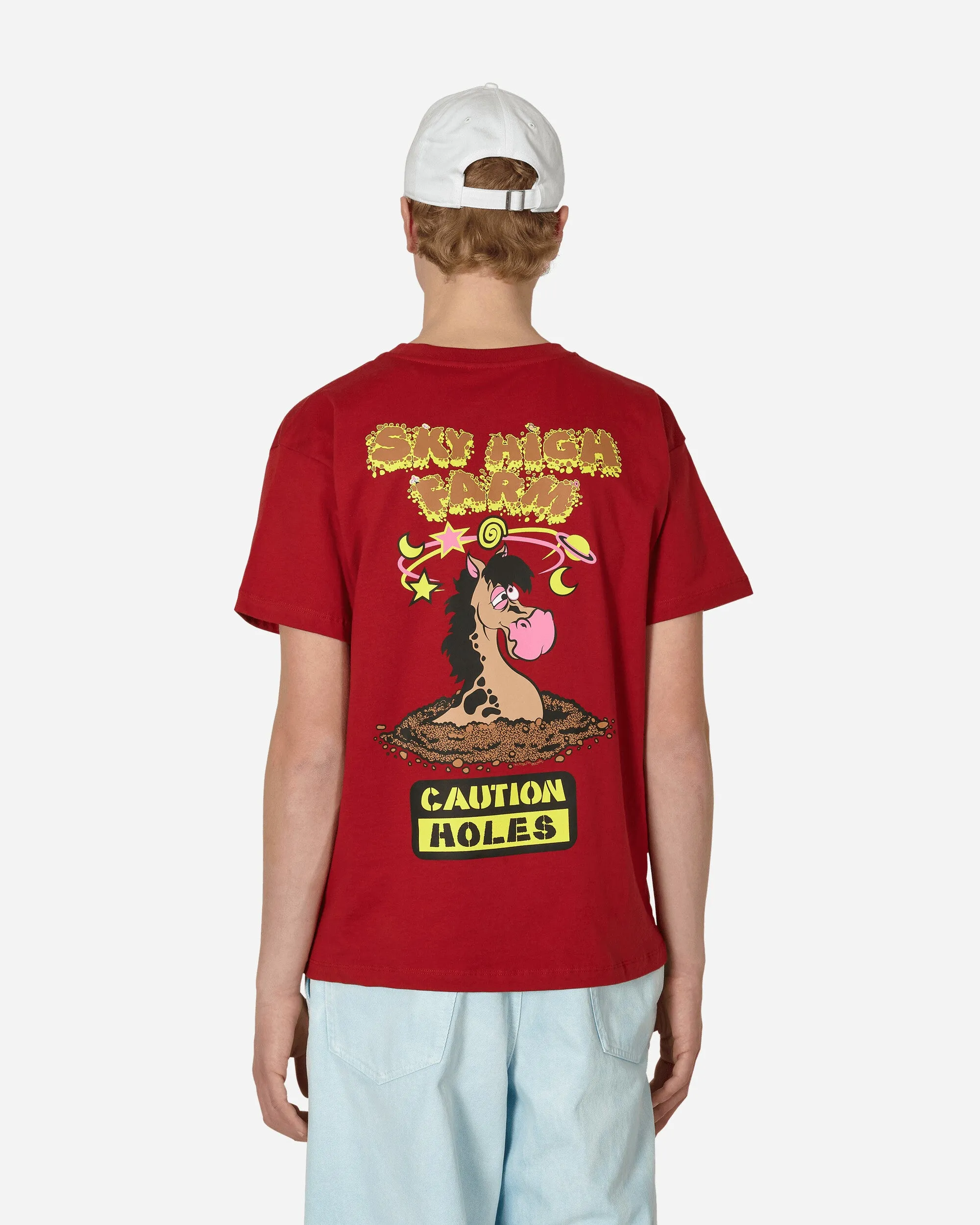Flatbush bedrucktes T-Shirt Rot