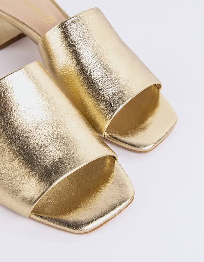 Fortunata Gold Leder