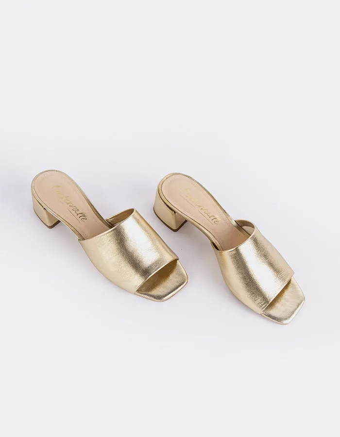 Fortunata Gold Leder