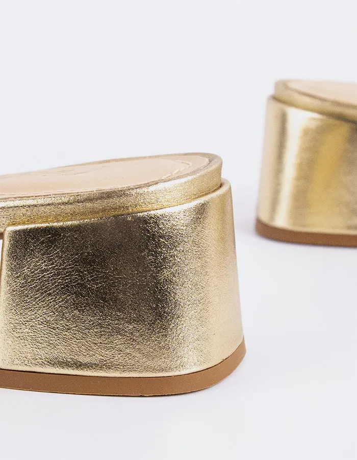 Fortunata Gold Leder