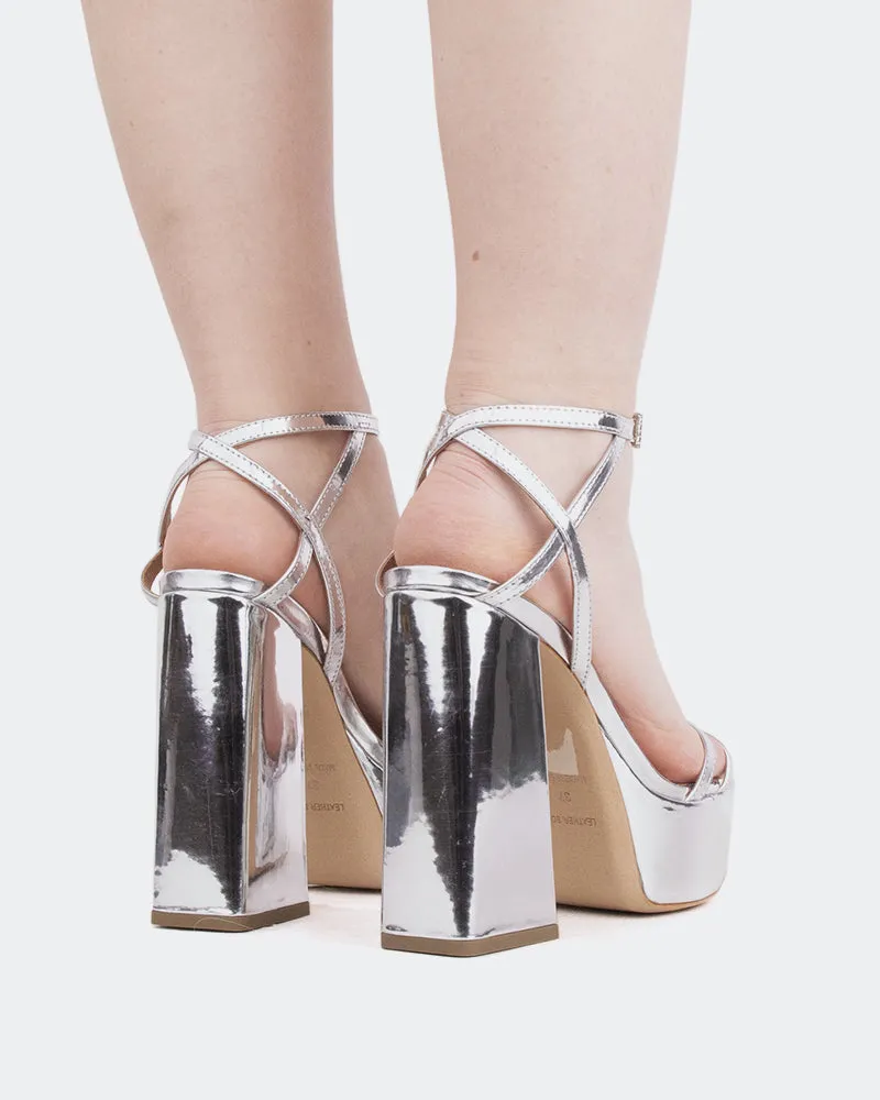 Fremont, Silber Leder/Cuir Argenté