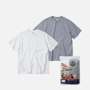 FrizmWorks OG Athletic T-Shirt 2er Pack - Weiß/Grau