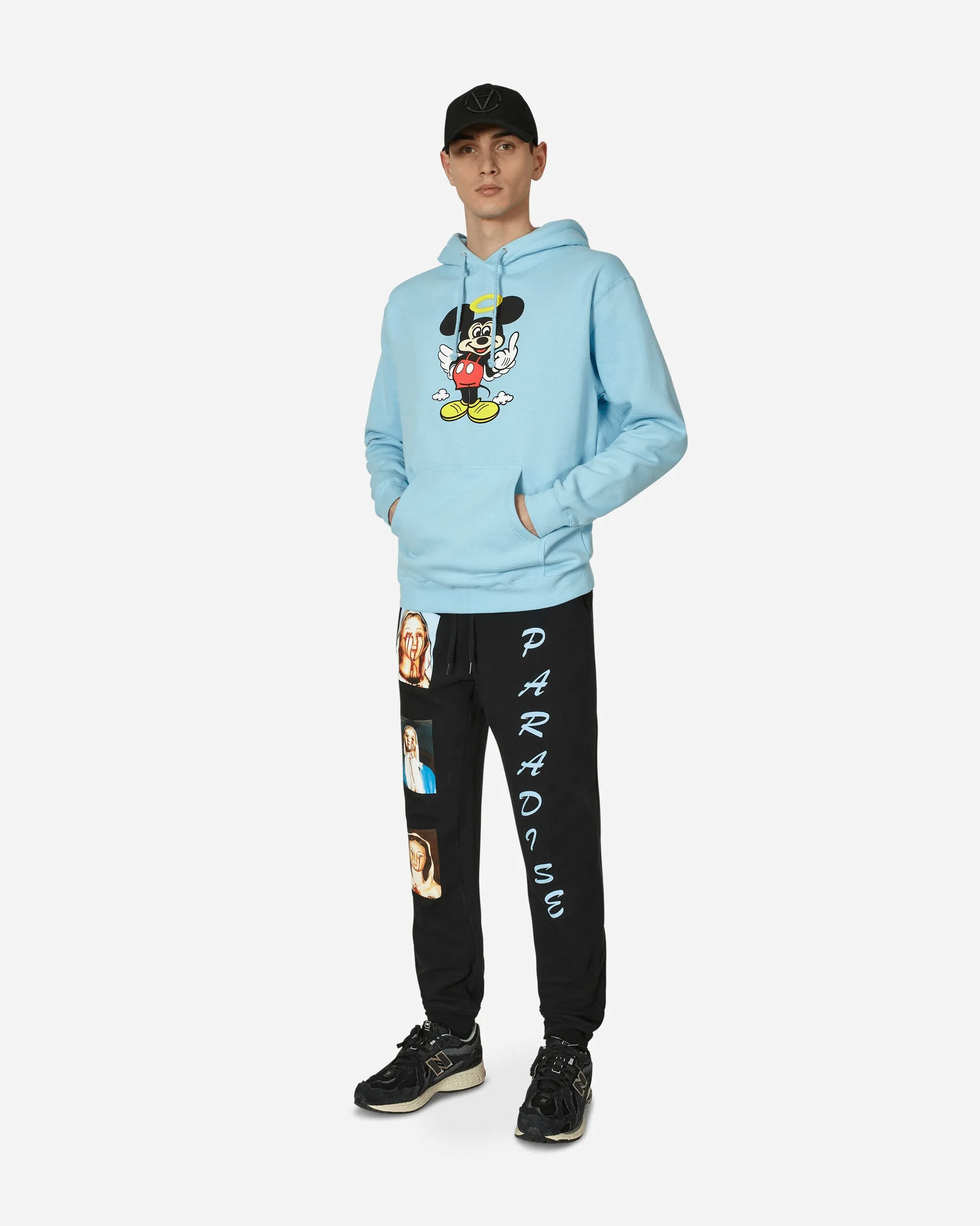 Fick Dich Kapuzenpullover Blau