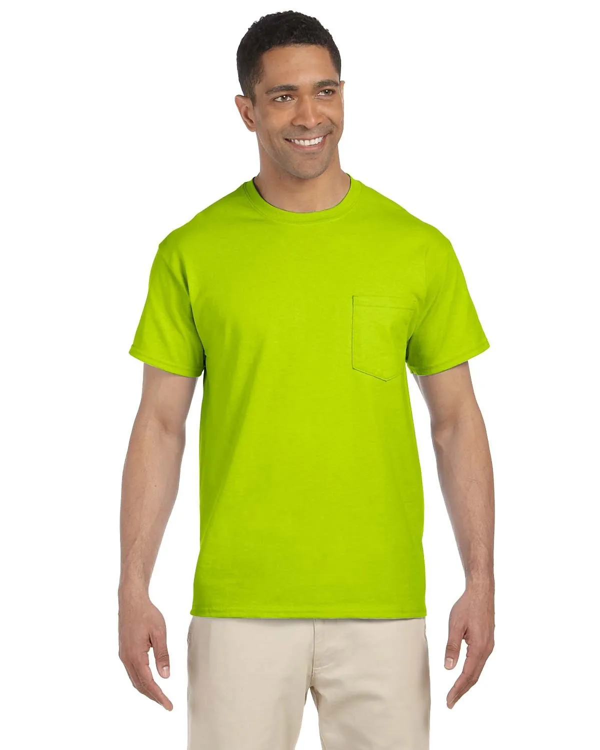 Gildan G230 Herren Ultra Baumwolle T-Shirt mit Tasche