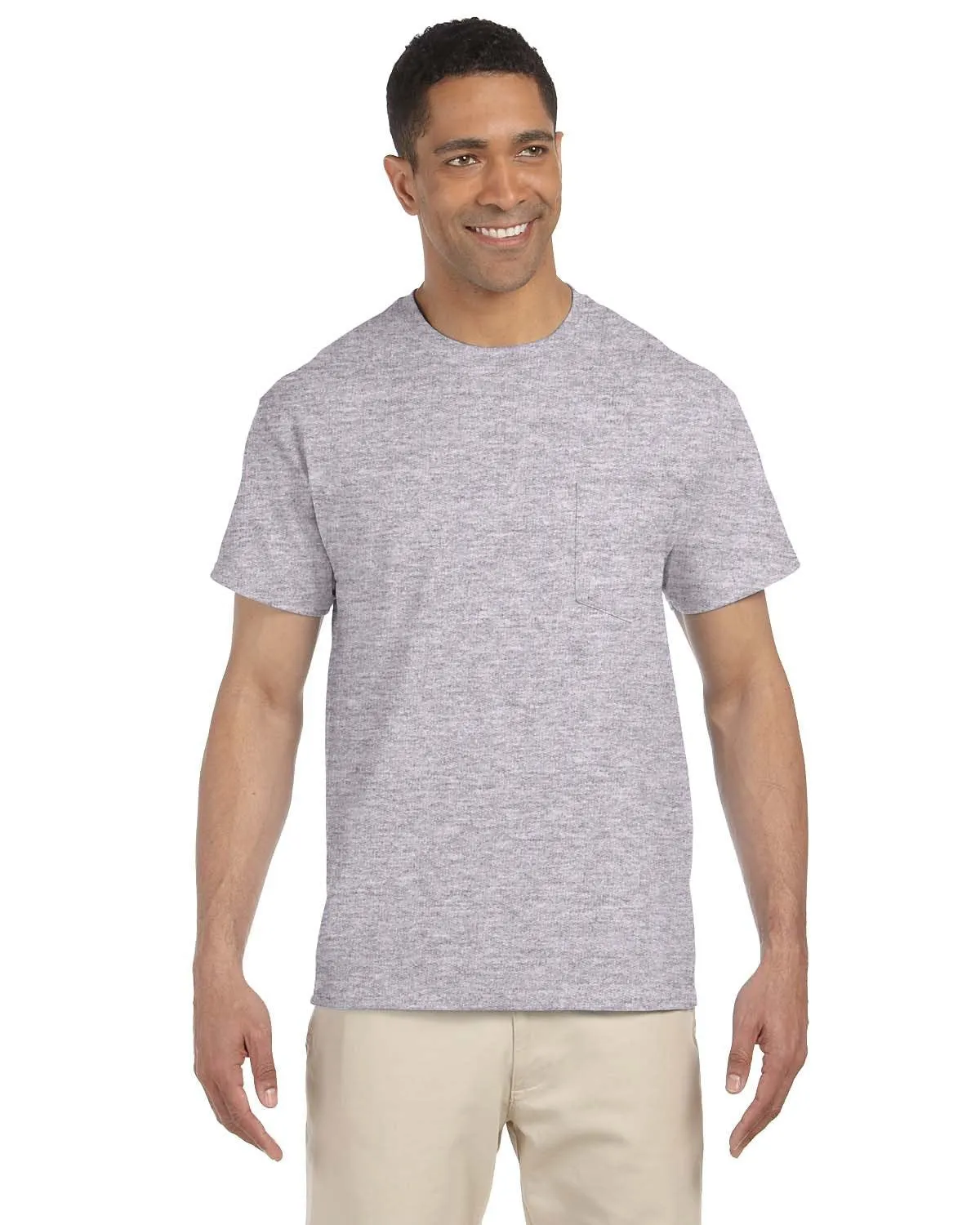 Gildan G230 Herren Ultra Baumwolle T-Shirt mit Tasche