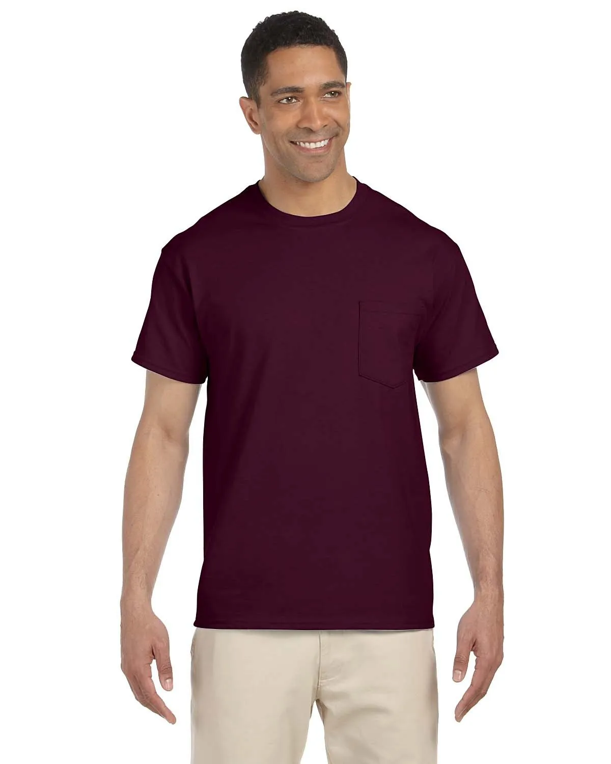 Gildan G230 Herren Ultra Baumwolle T-Shirt mit Tasche