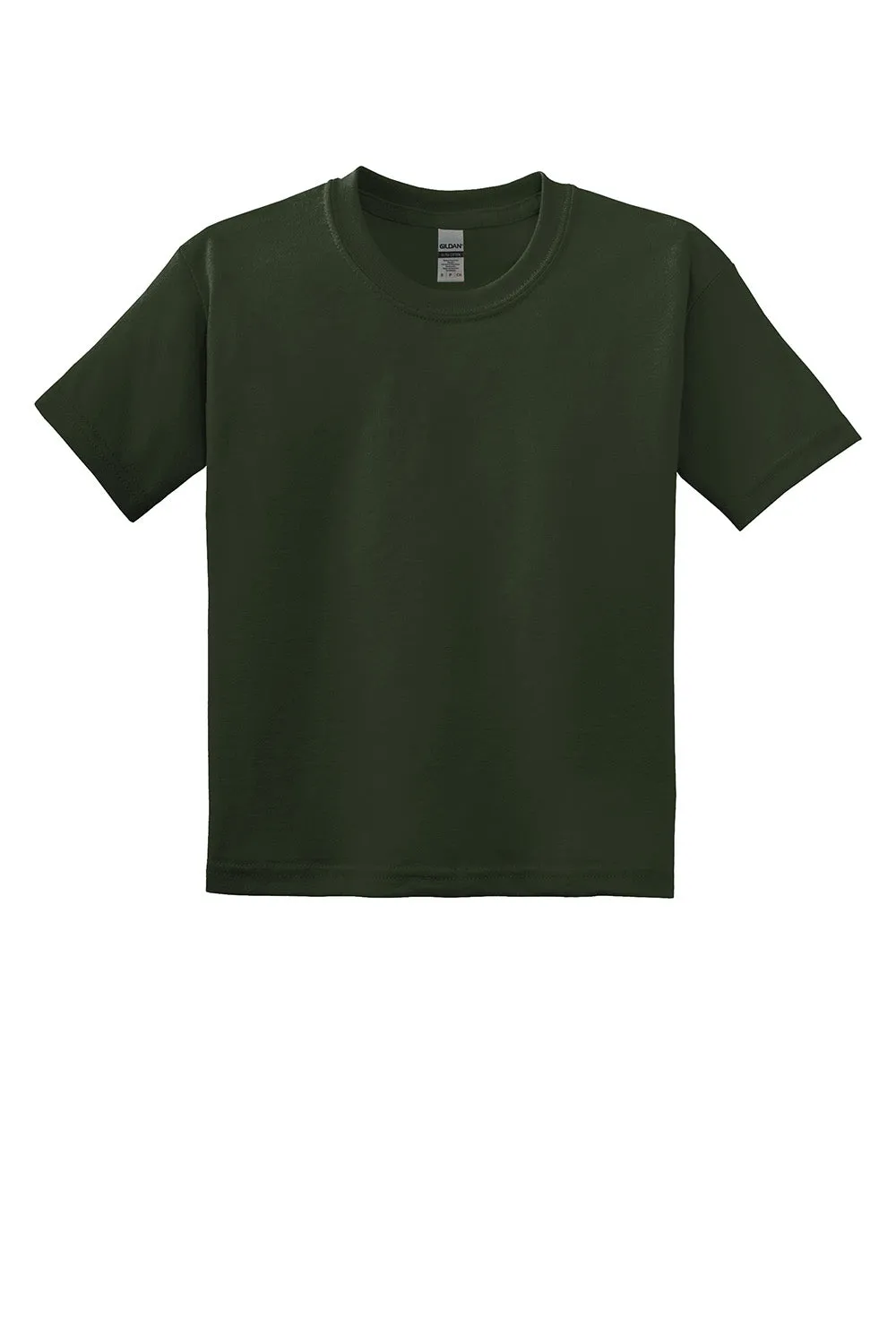 Gildan Youth DryBlend Feuchtigkeitstransportierendes Kurzarm-Crewneck-T-Shirt - Waldgrün