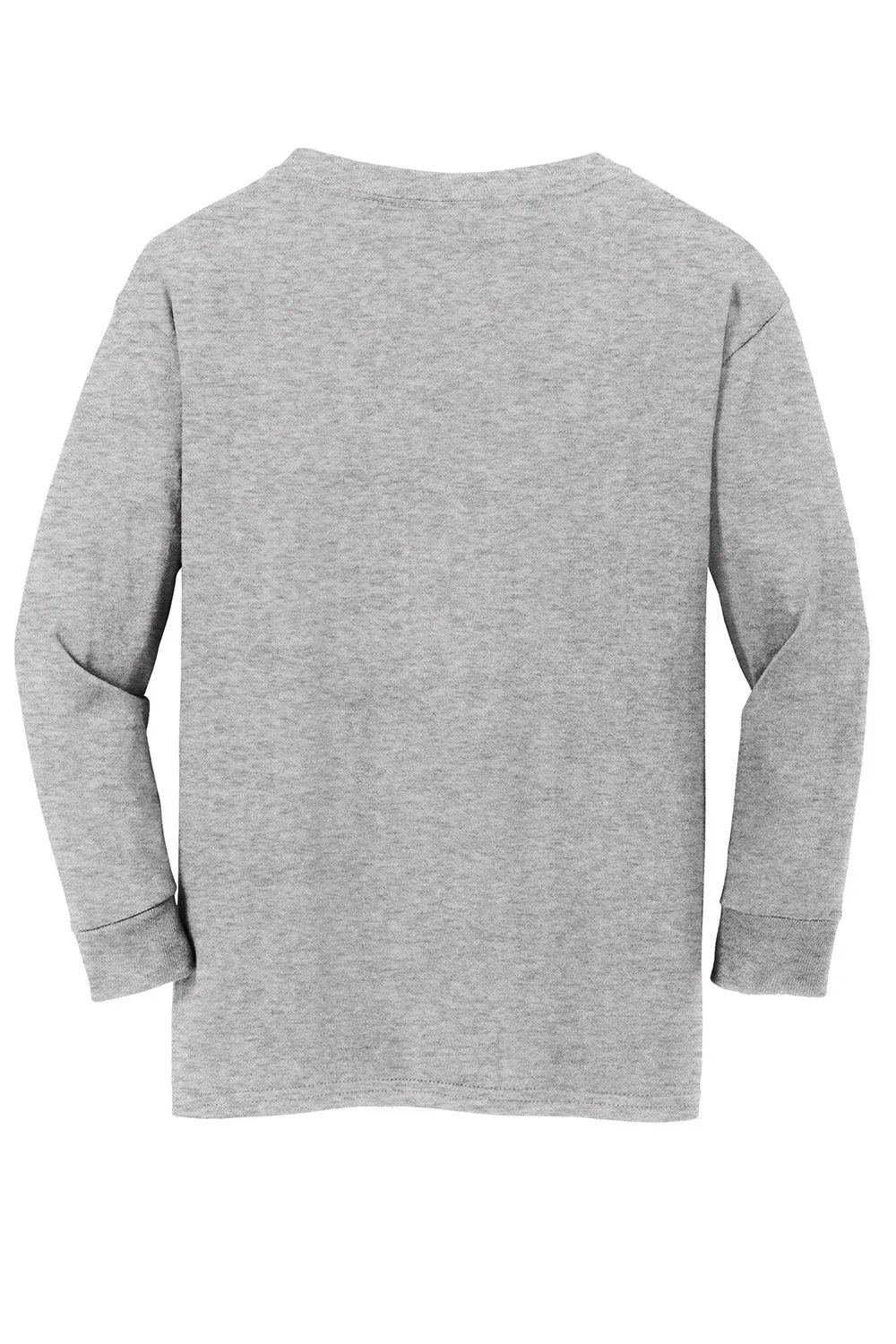 Gildan Langarm-Crewneck-T-Shirt für Jugendliche - Sportgrau
