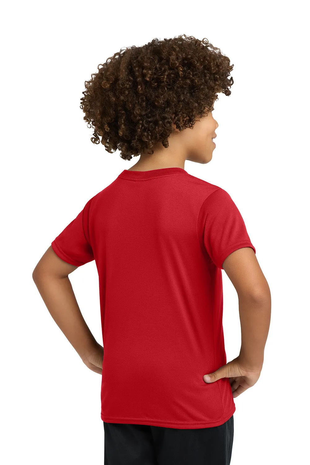 Gildan Jugend Performance Jersey Feuchtigkeitstransportierendes Kurzarm Rundhals T-Shirt - Rot